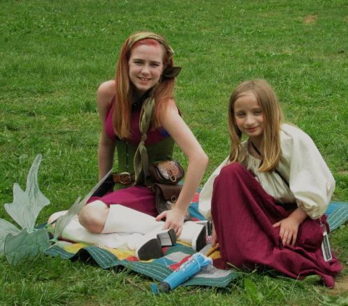 Relaxing at the Maryland Faerie Festival 