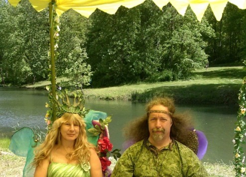 Seelie King and Queen of the Maryland Faerie Festival at Loch Leff